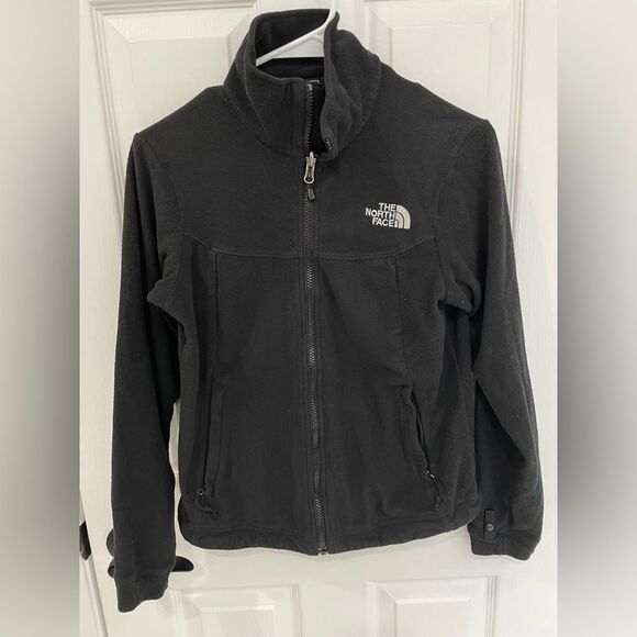 The North Face Jackets & Blazers - The North Face Full Zip Black Fleece Light Jacket Zip Pockets Women’s Size XS
